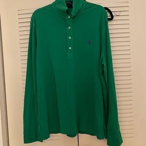 Men's Long sleeve polo shirt extra large